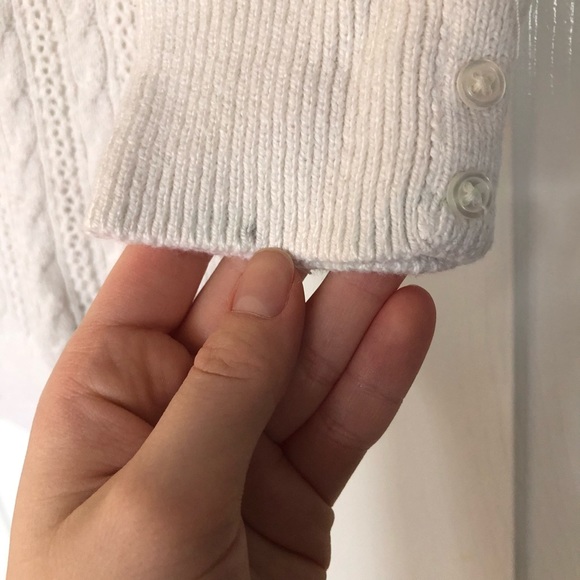 American Eagle Outfitters Ivory 3/4 Sleeve Sweater - Picture 7 of 7
